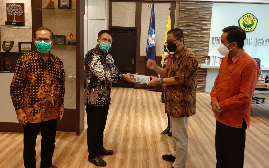 Handover of Mask Donation to the University of Jember