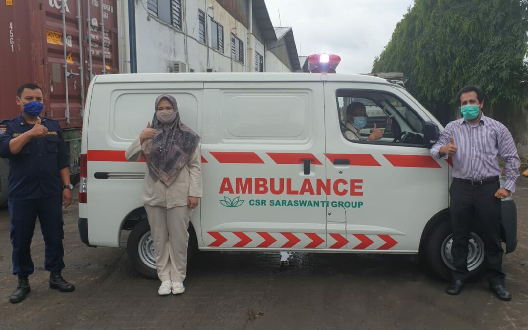 Handover of Ambulance Donation PT Saraswanti Anugerah Makmur Tbk – Medan